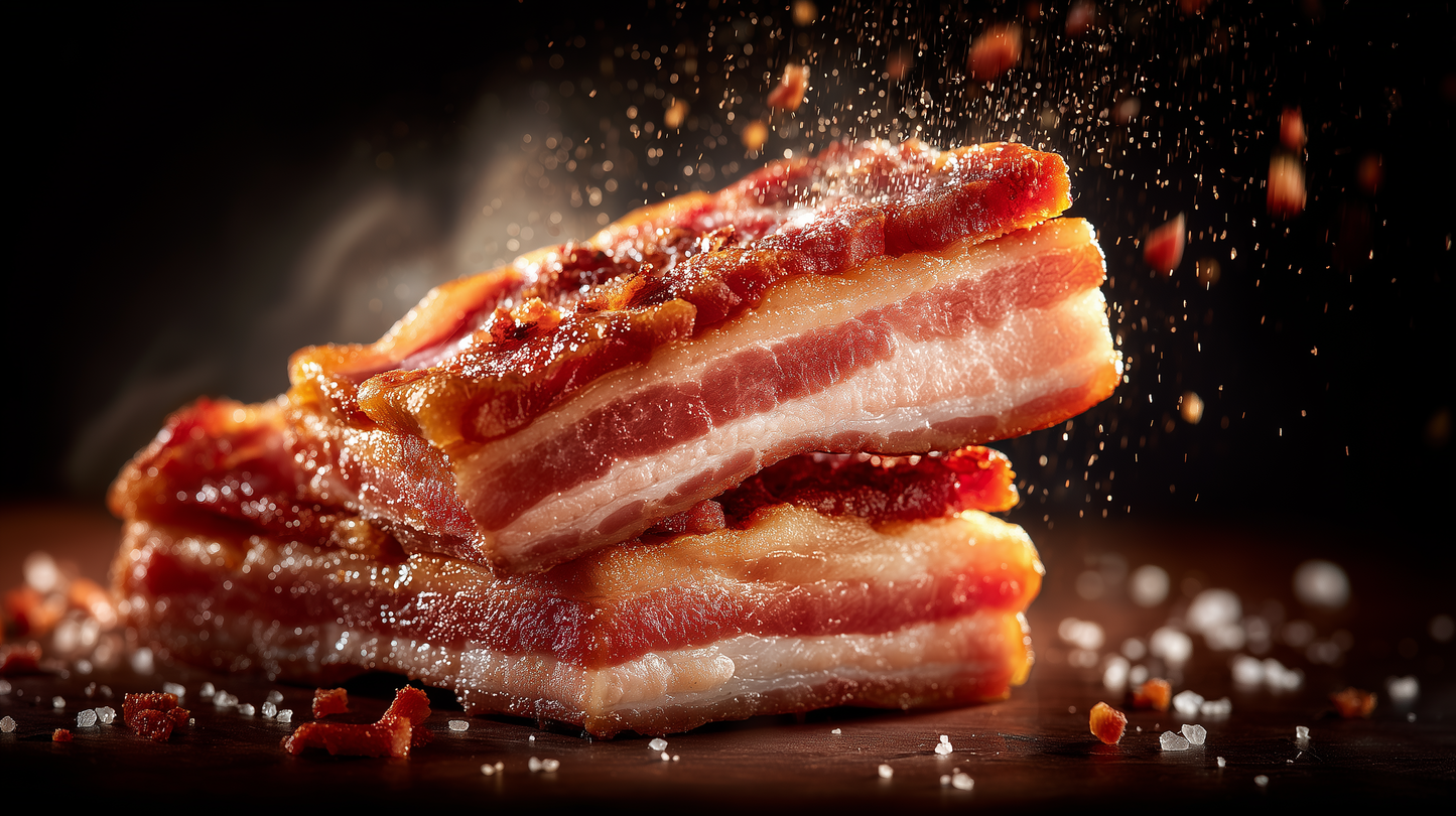 Tocino de cerdo chileno ahumado en pieza